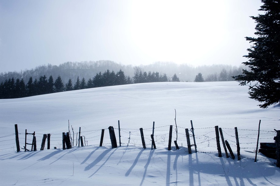 月浦の雪景色